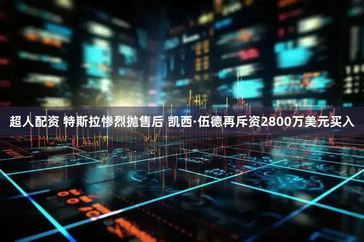 超人配资 特斯拉惨烈抛售后 凯西·伍德再斥资2800万美元买入